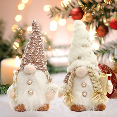 30cm Glowing Gnome Christmas Decorations 2024 Faceless Plush Dolls elf Home Ornaments Navidad New Year 2024 Gift - MAGUSTA BEAUTY