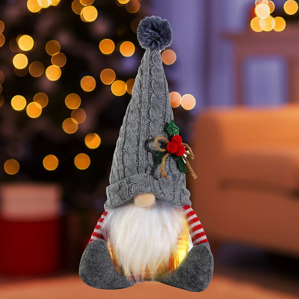 30cm Glowing Gnome Christmas Decorations 2024 Faceless Plush Dolls elf Home Ornaments Navidad New Year 2024 Gift - MAGUSTA BEAUTY