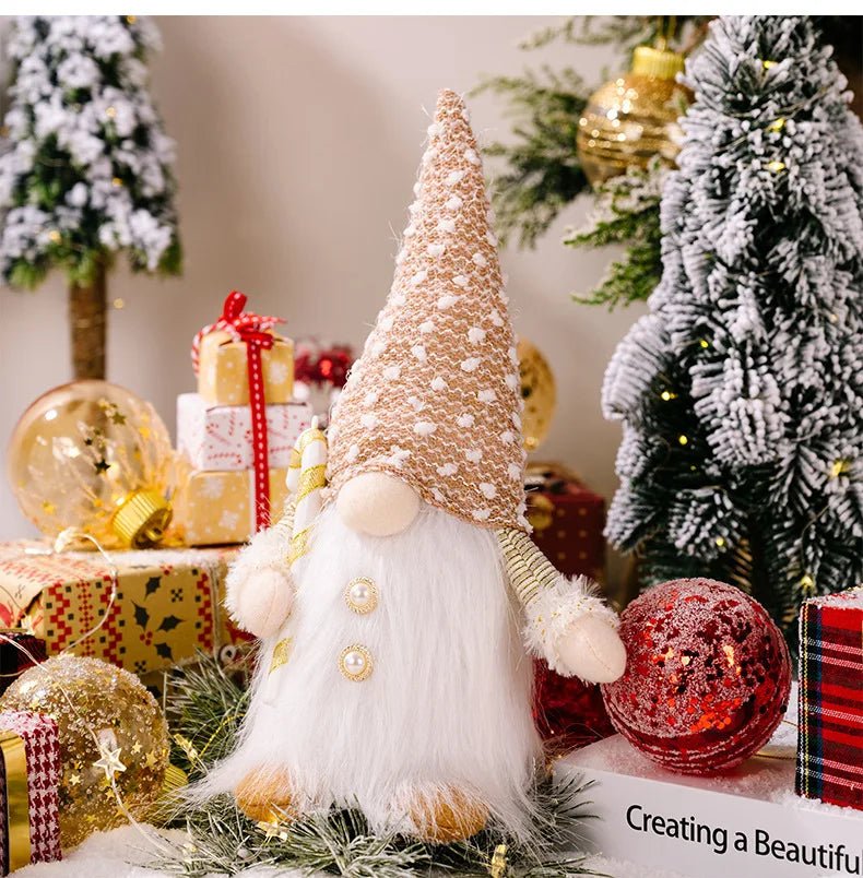 30cm Glowing Gnome Christmas Decorations 2024 Faceless Plush Dolls elf Home Ornaments Navidad New Year 2024 Gift - MAGUSTA BEAUTY
