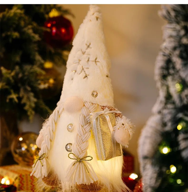 30cm Glowing Gnome Christmas Decorations 2024 Faceless Plush Dolls elf Home Ornaments Navidad New Year 2024 Gift - MAGUSTA BEAUTY