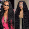 38 40Inch Deep Wave 13x6 Hd Lace Frontal Wig Curly Water Wave Human Hair 5x5 Lace Front Brazilian Wigs For Women Preplucked - MAGUSTA BEAUTY