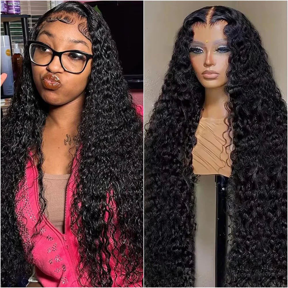 38 40Inch Deep Wave 13x6 Hd Lace Frontal Wig Curly Water Wave Human Hair 5x5 Lace Front Brazilian Wigs For Women Preplucked - MAGUSTA BEAUTY