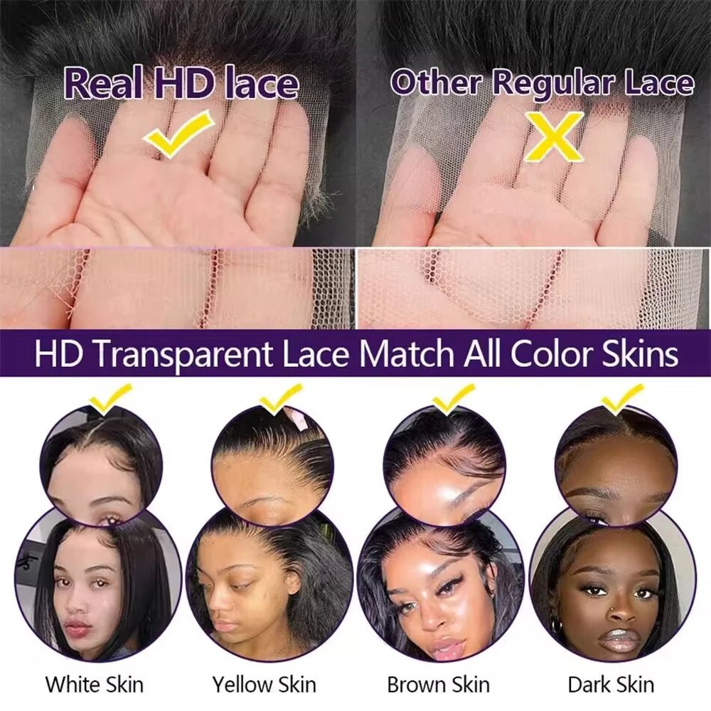 38 40Inch Deep Wave 13x6 Hd Lace Frontal Wig Curly Water Wave Human Hair 5x5 Lace Front Brazilian Wigs For Women Preplucked - MAGUSTA BEAUTY
