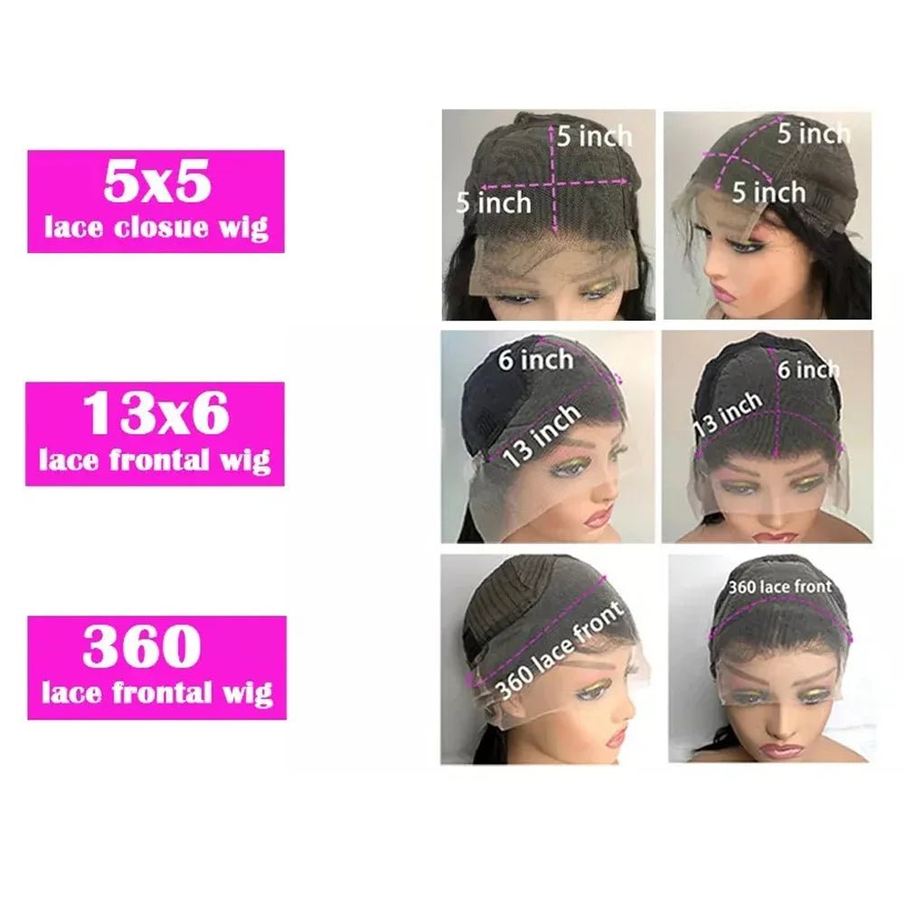 38 40Inch Deep Wave 13x6 Hd Lace Frontal Wig Curly Water Wave Human Hair 5x5 Lace Front Brazilian Wigs For Women Preplucked - MAGUSTA BEAUTY