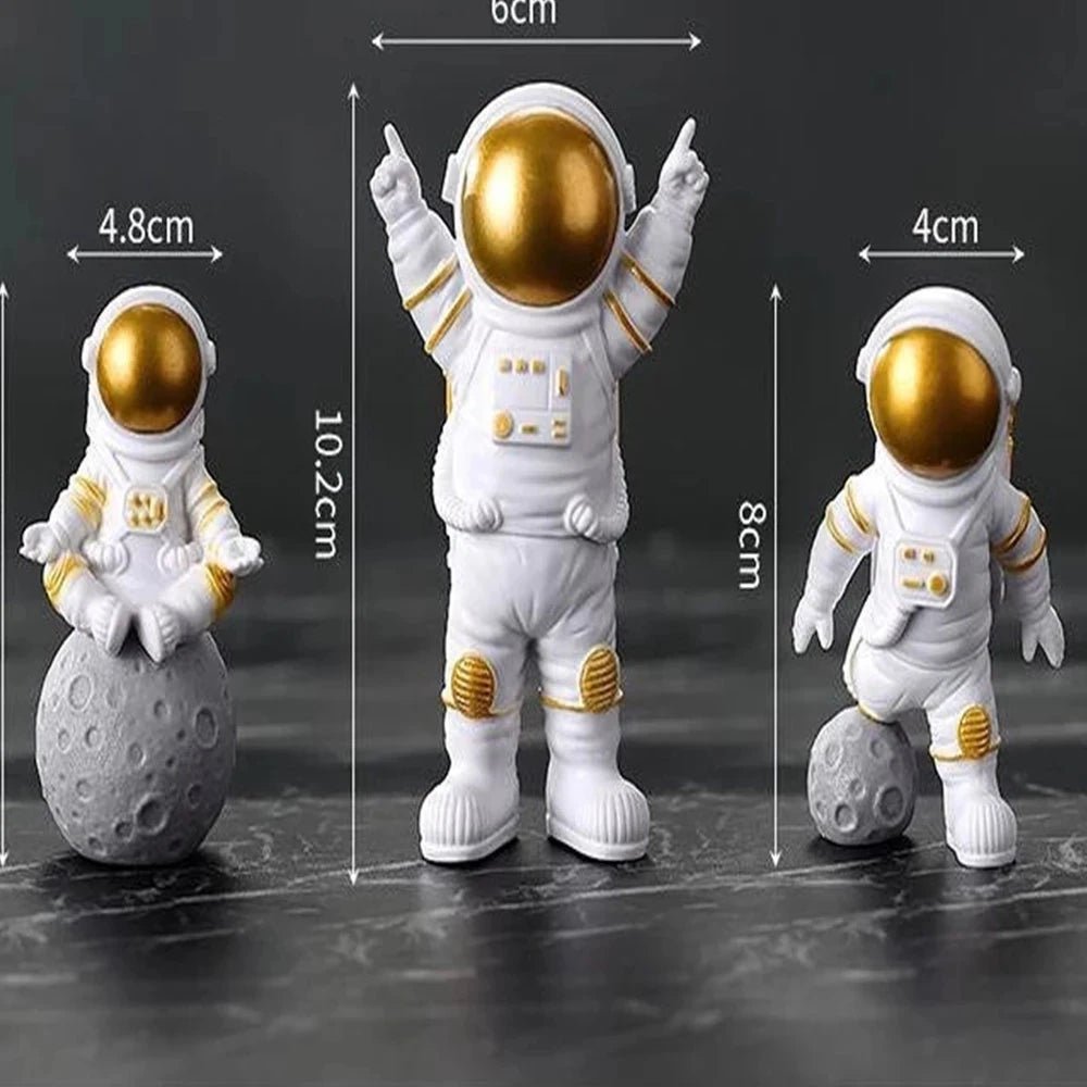 4 pcs Astronaut Figure Statue Figurine Spaceman Sculpture Educational Toy Desktop Home Decoration Astronaut Model For Kids Gift - MAGUSTA BEAUTY
