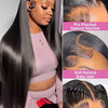 40 46 Inch 200 Density Frontal Wig For Black Women Brazilian Wigs Human Hair 5x5 Bone Straight HD Transparent Lace Front Wigs - MAGUSTA BEAUTY