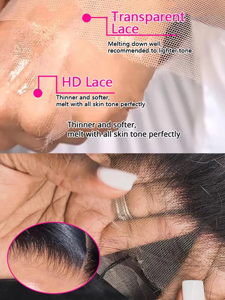 40 46 Inch 200 Density Frontal Wig For Black Women Brazilian Wigs Human Hair 5x5 Bone Straight HD Transparent Lace Front Wigs - MAGUSTA BEAUTY