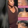40 46 Inch 200 Density Frontal Wig For Black Women Brazilian Wigs Human Hair 5x5 Bone Straight HD Transparent Lace Front Wigs - MAGUSTA BEAUTY