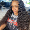 40 50 Inch HD 13x6 Deep Wave Lace Frontal Wigs Brazilian 13x4 Water Wave Curly Lace Front Human Hair Wigs For Women 300 Density - MAGUSTA BEAUTY