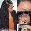 40 50 Inch HD 13x6 Deep Wave Lace Frontal Wigs Brazilian 13x4 Water Wave Curly Lace Front Human Hair Wigs For Women 300 Density - MAGUSTA BEAUTY