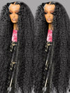 40 50 Inch HD 13x6 Deep Wave Lace Frontal Wigs Brazilian 13x4 Water Wave Curly Lace Front Human Hair Wigs For Women 300 Density - MAGUSTA BEAUTY