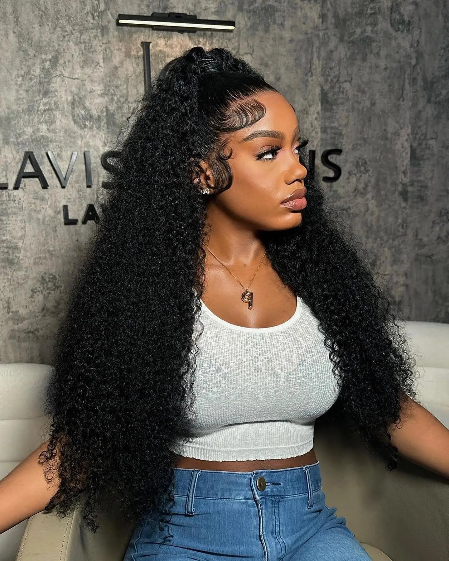 40 50 Inch HD 13x6 Deep Wave Lace Frontal Wigs Brazilian 13x4 Water Wave Curly Lace Front Human Hair Wigs For Women 300 Density - MAGUSTA BEAUTY