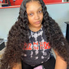 40 50 Inch HD 13x6 Deep Wave Lace Frontal Wigs Brazilian 13x4 Water Wave Curly Lace Front Human Hair Wigs For Women 300 Density - MAGUSTA BEAUTY