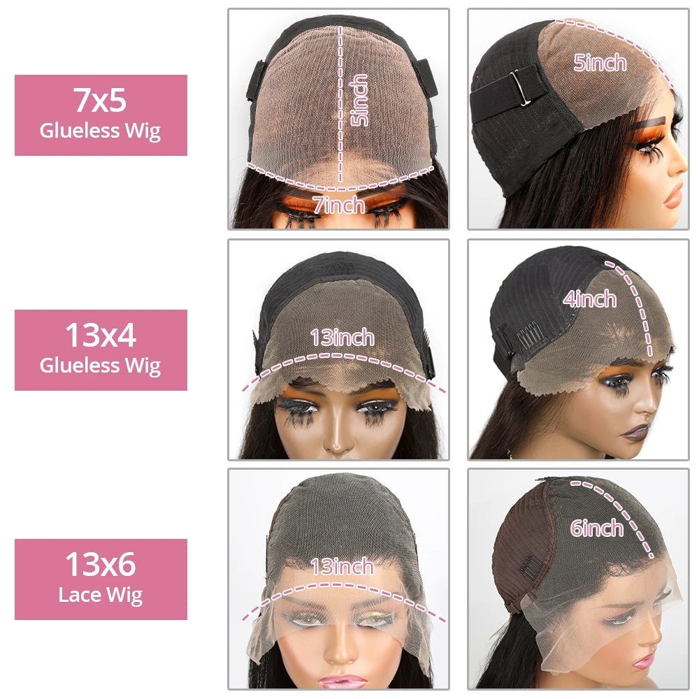 40 50 Inch Water Wave Curly Lace Front Wigs 13x4 13x6 HD Deep Wave Lace Frontal Wig 7x5 Glueless Human Hair Wigs For Women 300% - MAGUSTA BEAUTY
