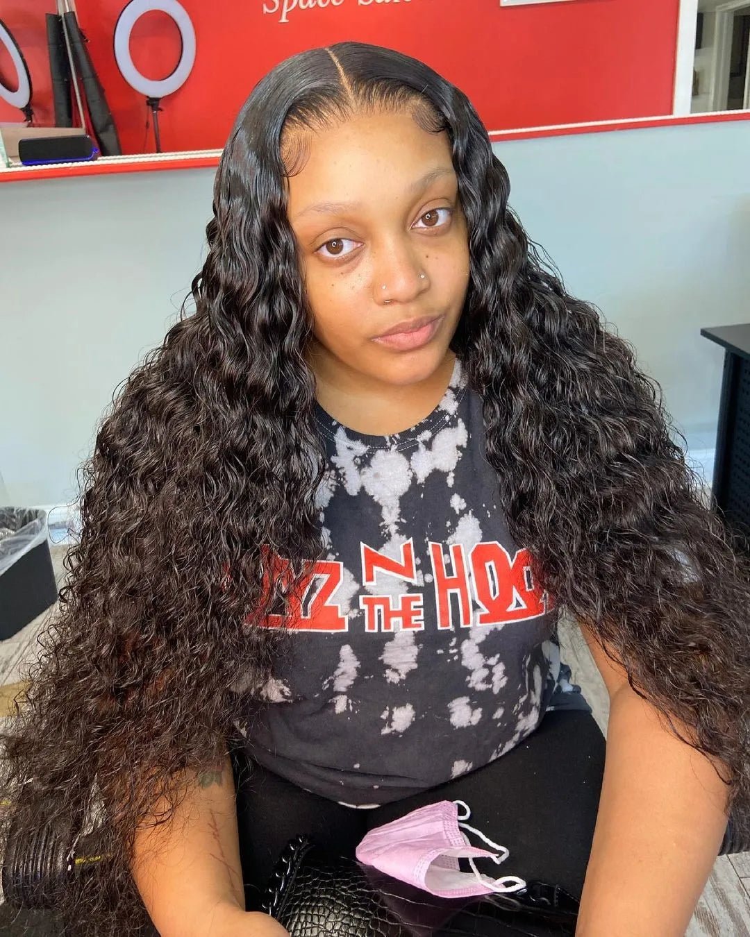 40 50 Inch Water Wave Curly Lace Front Wigs 13x4 13x6 HD Deep Wave Lace Frontal Wig 7x5 Glueless Human Hair Wigs For Women 300% - MAGUSTA BEAUTY