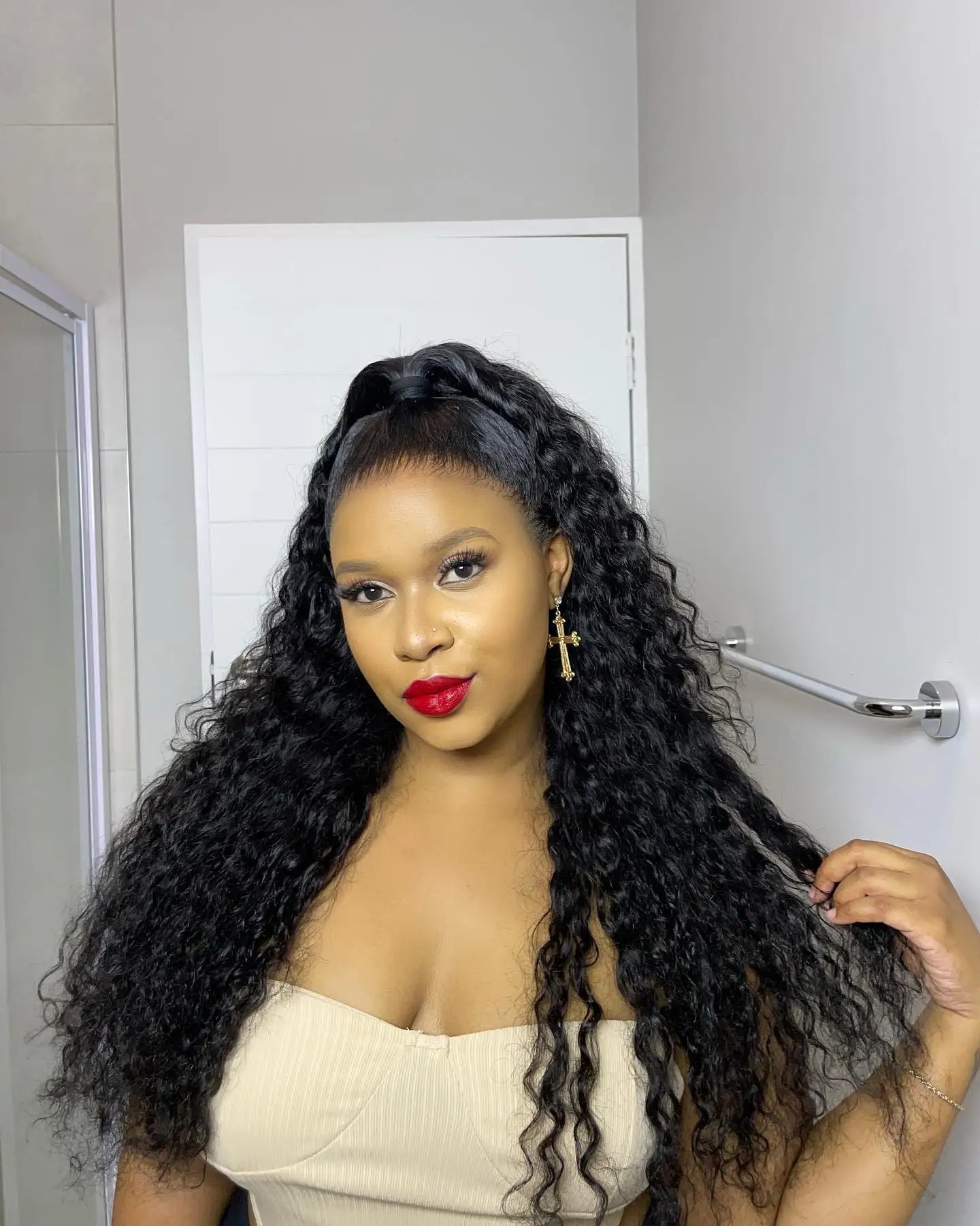 40 50 Inch Water Wave Curly Lace Front Wigs 13x4 13x6 HD Deep Wave Lace Frontal Wig 7x5 Glueless Human Hair Wigs For Women 300% - MAGUSTA BEAUTY