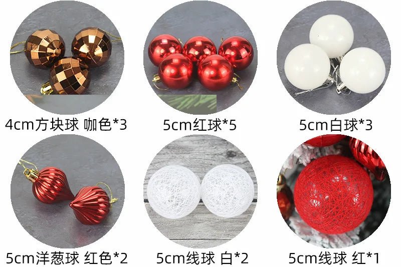 45/60cm DIY Christmas Tree With LED Light Mini Desktop Tree Christmas Decoration New Year Gift Home Christmas Ornaments - MAGUSTA BEAUTY