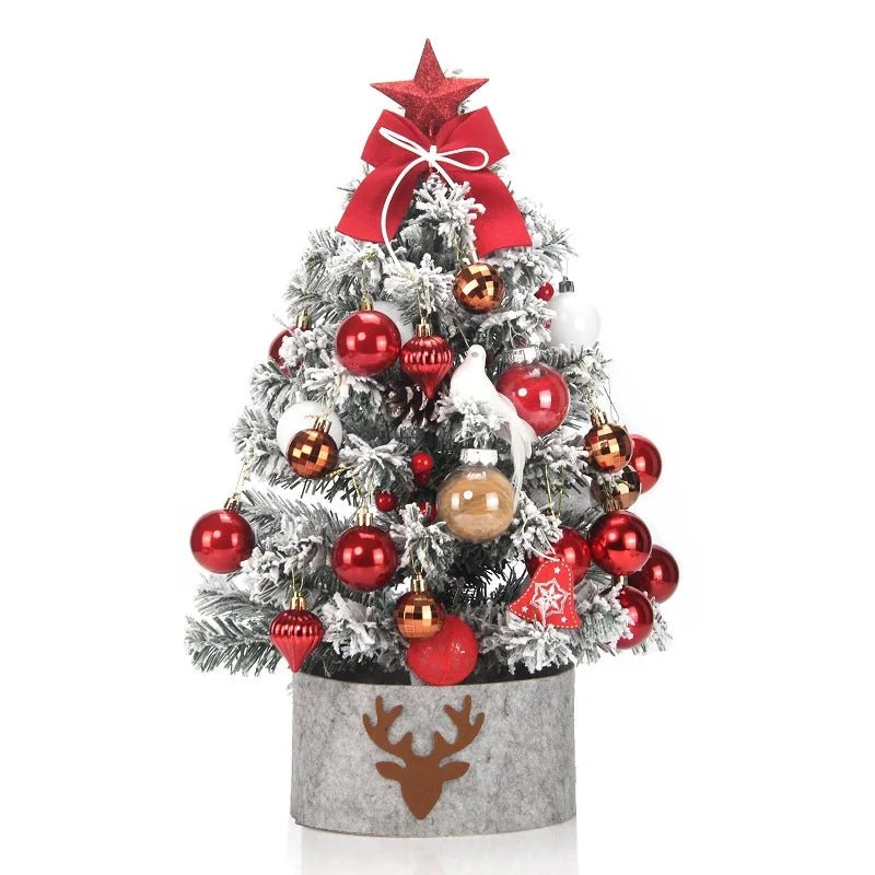 45/60cm DIY Christmas Tree With LED Light Mini Desktop Tree Christmas Decoration New Year Gift Home Christmas Ornaments - MAGUSTA BEAUTY