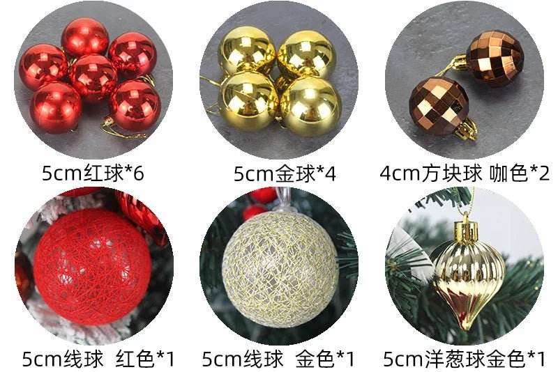 45/60cm DIY Christmas Tree With LED Light Mini Desktop Tree Christmas Decoration New Year Gift Home Christmas Ornaments - MAGUSTA BEAUTY