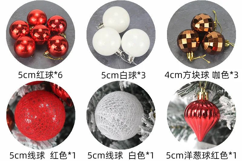 45/60cm DIY Christmas Tree With LED Light Mini Desktop Tree Christmas Decoration New Year Gift Home Christmas Ornaments - MAGUSTA BEAUTY