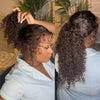 4C Edges Invisible Strap 360 Full HD Lace Wig Curly Glueless Human Hair Wig Chocolate Brown Lace Front Wig Deep Wave Frontal Wig - MAGUSTA BEAUTY