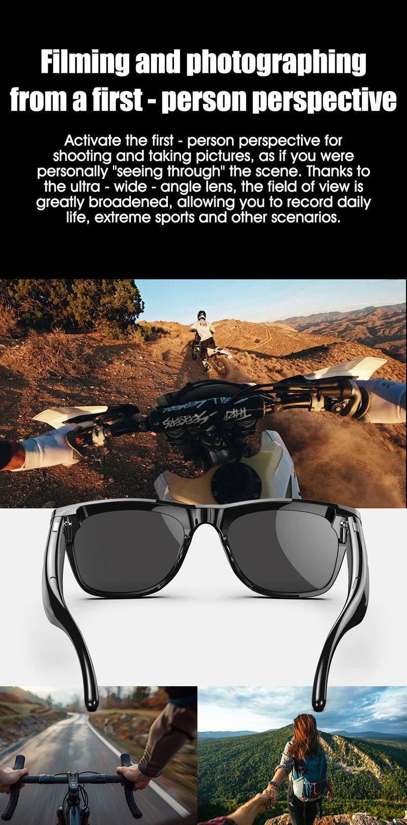 4K AI Smart Photochromic Glasses Multifunction Camera Bluetooth Call Voice Assistant Music Player Translate Glasses For Xiaomi - MAGUSTA BEAUTY