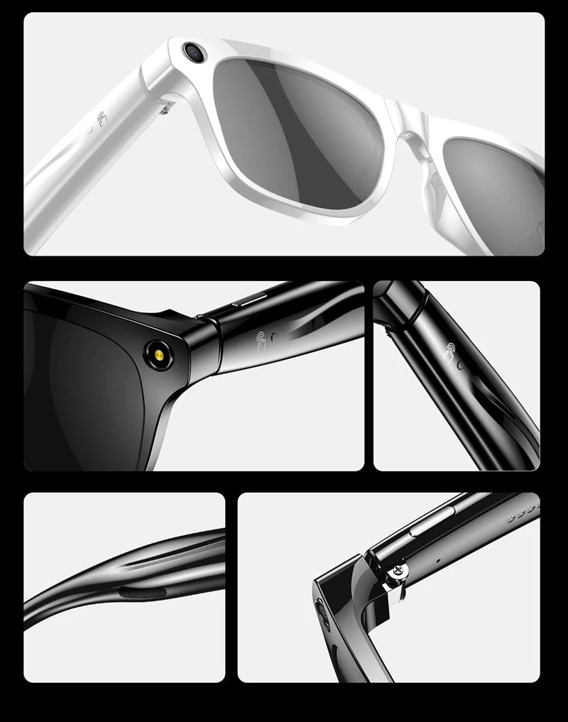 4K AI Smart Photochromic Glasses Multifunction Camera Bluetooth Call Voice Assistant Music Player Translate Glasses For Xiaomi - MAGUSTA BEAUTY