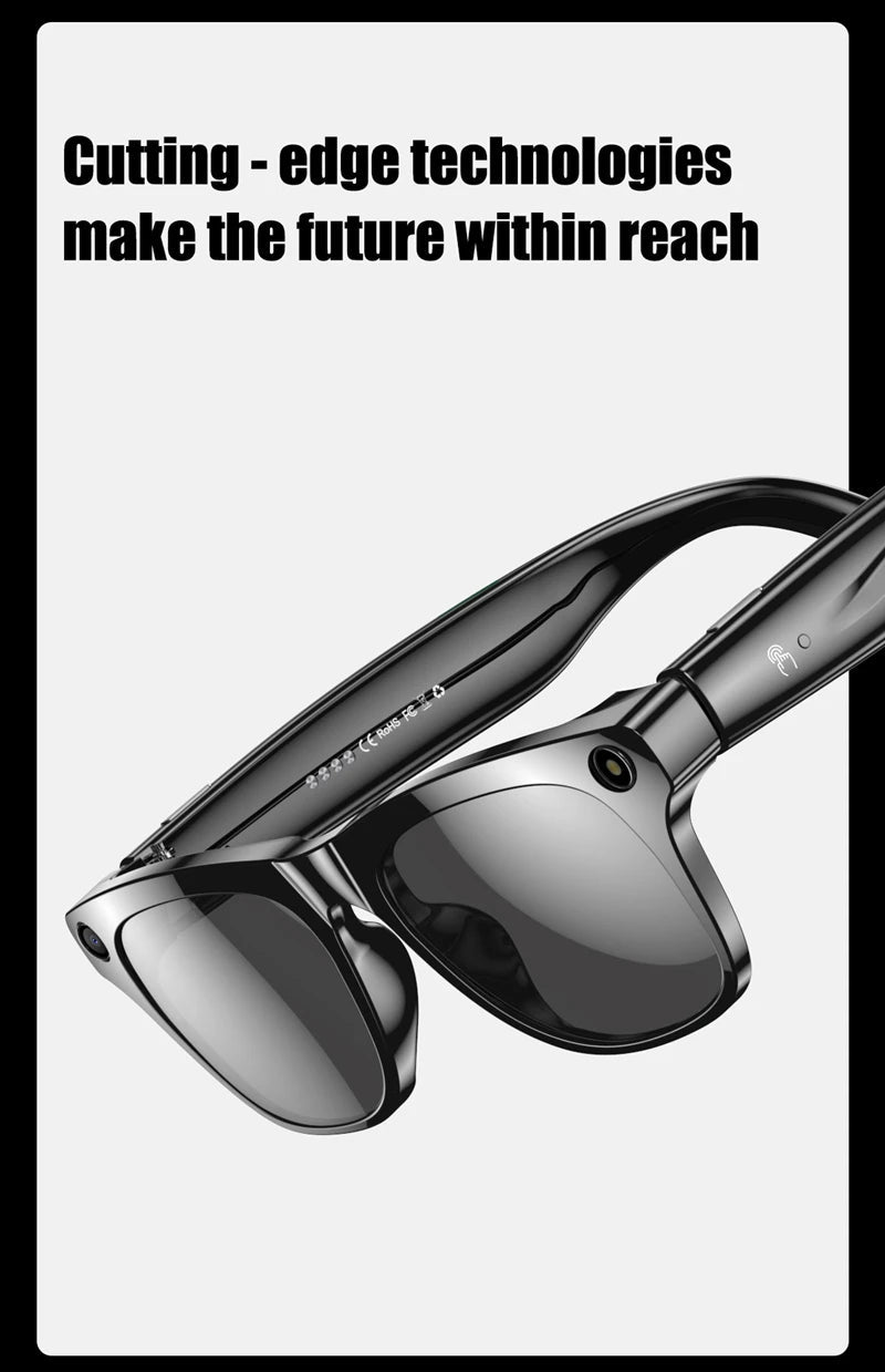 4K AI Smart Photochromic Glasses Multifunction Camera Bluetooth Call Voice Assistant Music Player Translate Glasses For Xiaomi - MAGUSTA BEAUTY