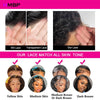 500 Density 13×6/360 HD Lace Front Wig Afro Kinky Curly Glueless Lace Front Wig Human Hair Ready To Go Preplucked Hair For Women - MAGUSTA BEAUTY