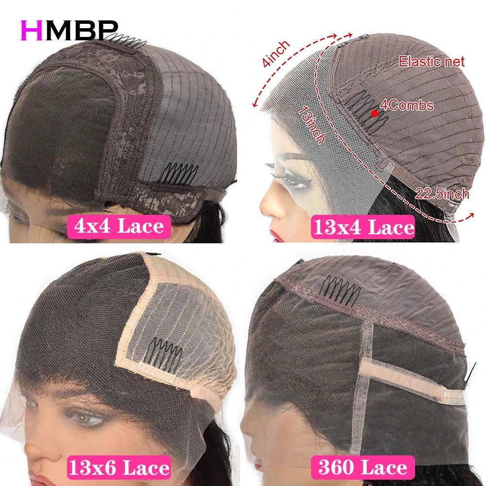 500 Density 99j Burgundy Deep Wave 13x6 Hd Lace Front Wig Human Hair Glueless 360 Full Lace Pre Plucked Brazilian Wigs For Women - MAGUSTA BEAUTY