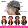 500 Density Chocolate Brown Lace Wigs Human Hair Afro Kinky Curly Glueless Wig Human Hair Ready to Wear 13x6 Hd Lace Frontal Wig - MAGUSTA BEAUTY