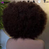 500 Density Glueless Wigs Human Hair Afro Coily Kinky Curly 13*6 Hd Lace Frontal Wig Human Hair T1B/Brown Preplucked For Women - MAGUSTA BEAUTY