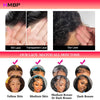500 Density Glueless Wigs Human Hair Afro Coily Kinky Curly 13*6 Hd Lace Frontal Wig Human Hair T1B/Brown Preplucked For Women - MAGUSTA BEAUTY