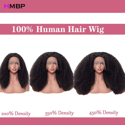 500 Density Glueless Wigs Human Hair Kinky Curly 13x6 Hd Lace Frontal Wig Brazilian 100% Human Hair Preplucked Wigs For Women - MAGUSTA BEAUTY