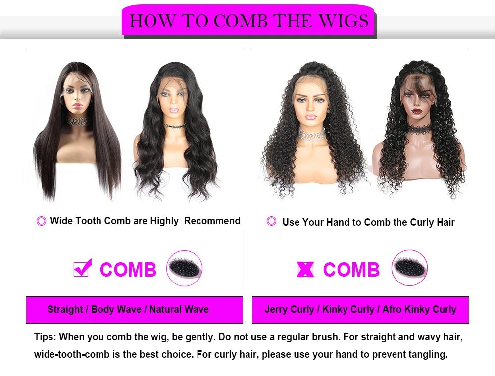 500 Density Kinky Straight 13×6/360 HD Glueless Lace Frontal Wig Human Hair Ready To Go Preplucked Hair 30 32 Inches For Women - MAGUSTA BEAUTY