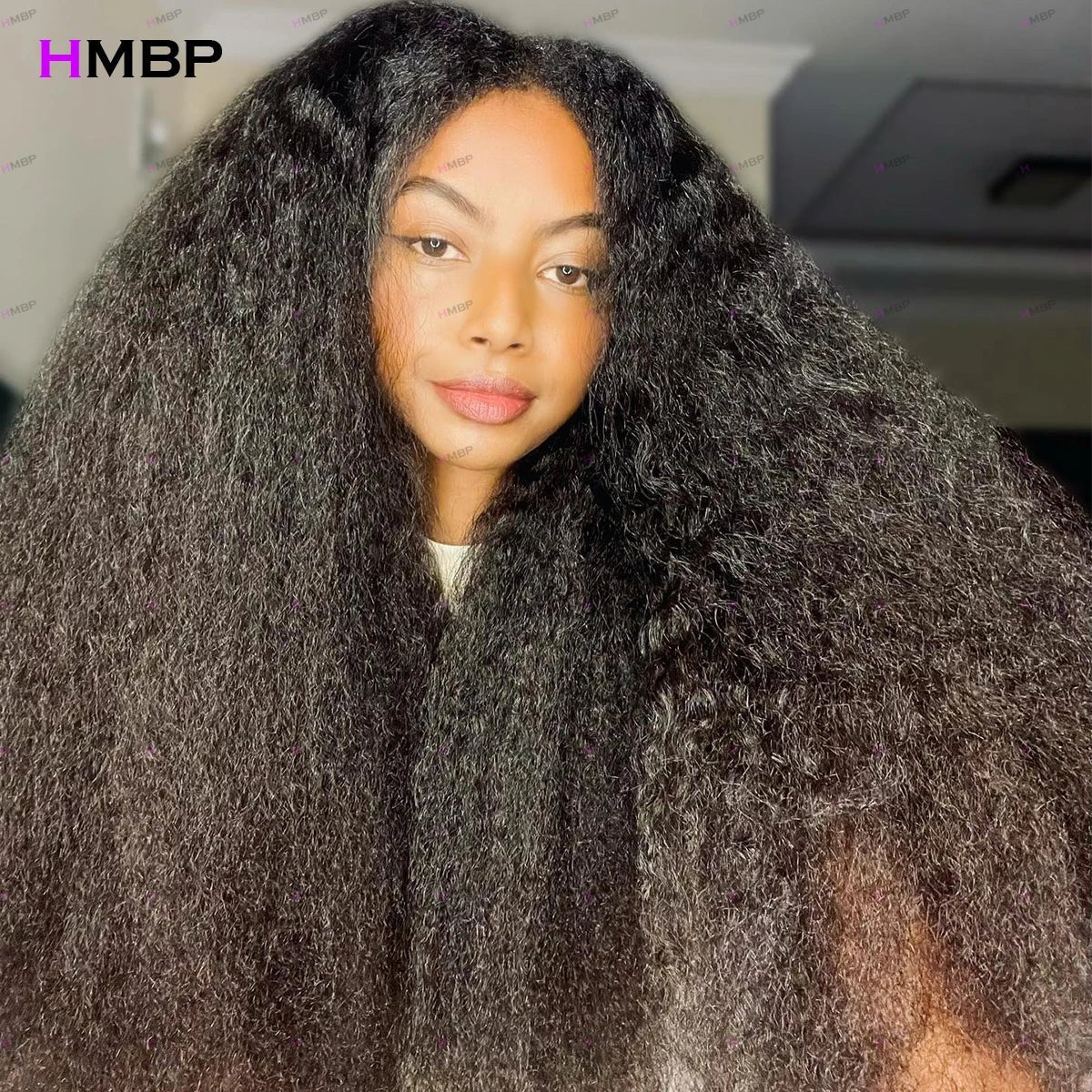 500 Density Kinky Straight 13×6/360 HD Glueless Lace Frontal Wig Human Hair Ready To Go Preplucked Hair 30 32 Inches For Women - MAGUSTA BEAUTY