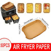 50/100PCS Air Fryer Disposable Paper Square Round Baking Paper Barbecue Plate NonStick Mat Kitchen Oven Oil Absorbing Paper Tool - MAGUSTA BEAUTY