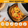 50/100PCS Air Fryer Disposable Paper Square Round Baking Paper Barbecue Plate NonStick Mat Kitchen Oven Oil Absorbing Paper Tool - MAGUSTA BEAUTY