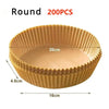 50/100PCS Air Fryer Disposable Paper Square Round Baking Paper Barbecue Plate NonStick Mat Kitchen Oven Oil Absorbing Paper Tool - MAGUSTA BEAUTY
