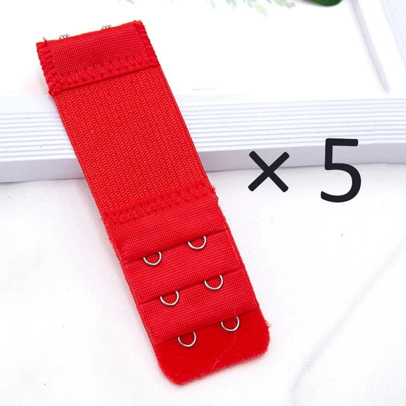 5Pcs/set 2 Hook Bra Extender for Women's Elastic Bra Extension Strap Hook Clip Expander Adjustable Buckle Intimates Accessories - MAGUSTA BEAUTY