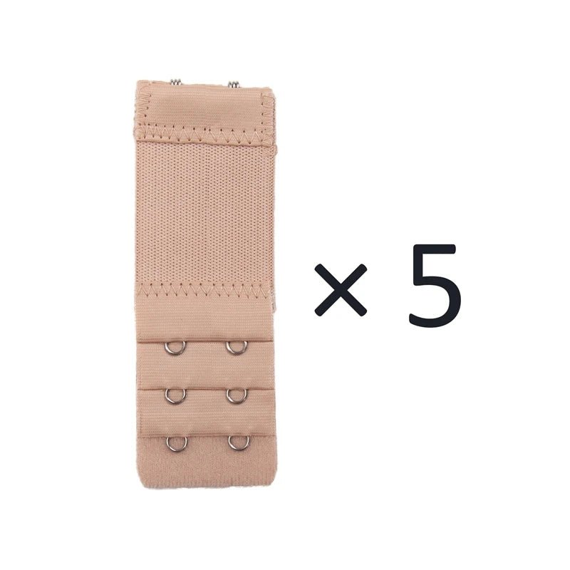 5Pcs/set 2 Hook Bra Extender for Women's Elastic Bra Extension Strap Hook Clip Expander Adjustable Buckle Intimates Accessories - MAGUSTA BEAUTY