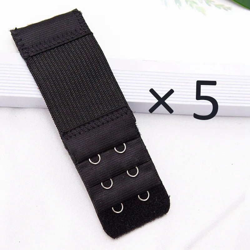 5Pcs/set 2 Hook Bra Extender for Women's Elastic Bra Extension Strap Hook Clip Expander Adjustable Buckle Intimates Accessories - MAGUSTA BEAUTY