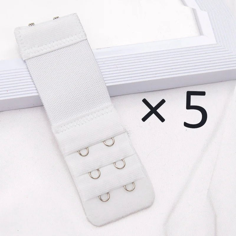 5Pcs/set 2 Hook Bra Extender for Women's Elastic Bra Extension Strap Hook Clip Expander Adjustable Buckle Intimates Accessories - MAGUSTA BEAUTY