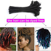 6 Inches Dreadlock Extensions Human Hair 0.6cm Width Full Handmade Loc Extensions Crochet Hair Human Hair for Man Women - MAGUSTA BEAUTY