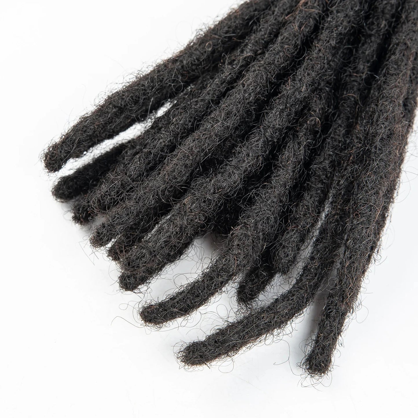 6 Inches Dreadlock Extensions Human Hair 0.6cm Width Full Handmade Loc Extensions Crochet Hair Human Hair for Man Women - MAGUSTA BEAUTY