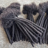 6 Inches Dreadlock Extensions Human Hair 0.6cm Width Full Handmade Loc Extensions Crochet Hair Human Hair for Man Women - MAGUSTA BEAUTY