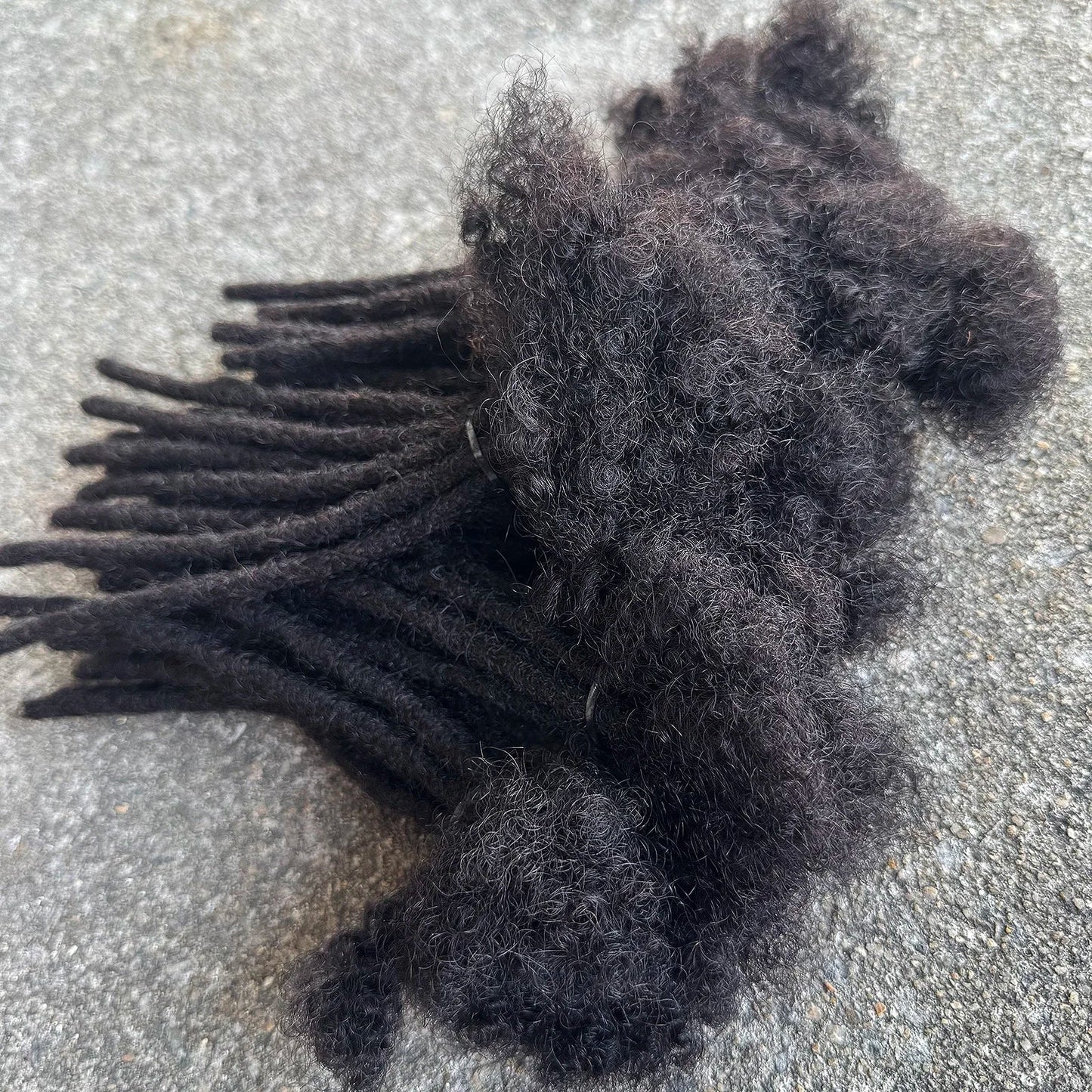 6 Inches Dreadlock Extensions Human Hair 0.6cm Width Full Handmade Loc Extensions Crochet Hair Human Hair for Man Women - MAGUSTA BEAUTY