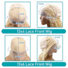 613 13x6 Lace Front Wig Human Hair Body Wave Blonde Lace Frontal Wigs for Women 220 Density Natural Hairline With Baby Hair - MAGUSTA BEAUTY