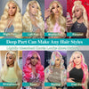 613 13x6 Lace Front Wig Human Hair Body Wave Blonde Lace Frontal Wigs for Women 220 Density Natural Hairline With Baby Hair - MAGUSTA BEAUTY