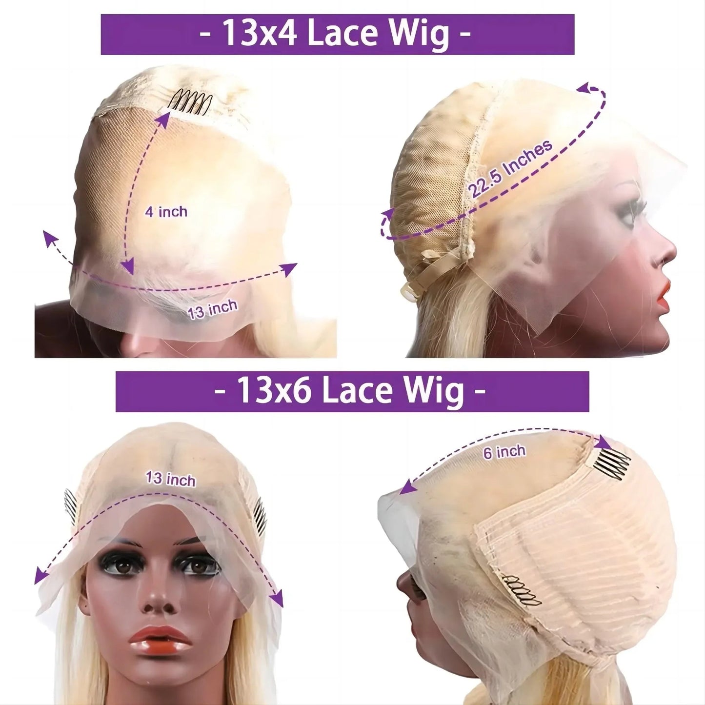 613 Blonde Body Wave Hair Wig Pre Plucked 16-36 Inch 100% Human Hair Wig 13x4 13x6 HD Lace Frontal Wigs 180 200 Density - MAGUSTA BEAUTY